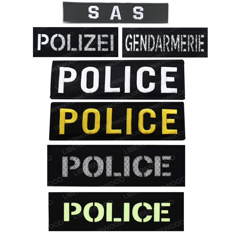 Светится в темноте участковая полиция инфракрасный отражающий бейдж