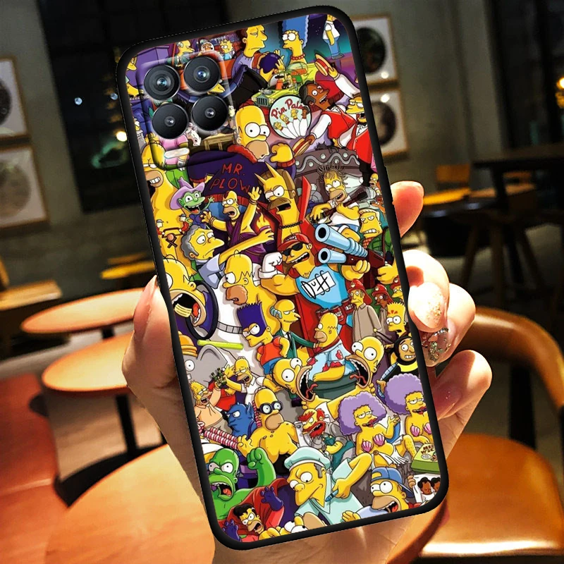 Семья Simpsons для OPPO Realme Narzo 30 20 8 8i 7 6 5 3 2 Pro глобальная стандартная мягкая ТПУ