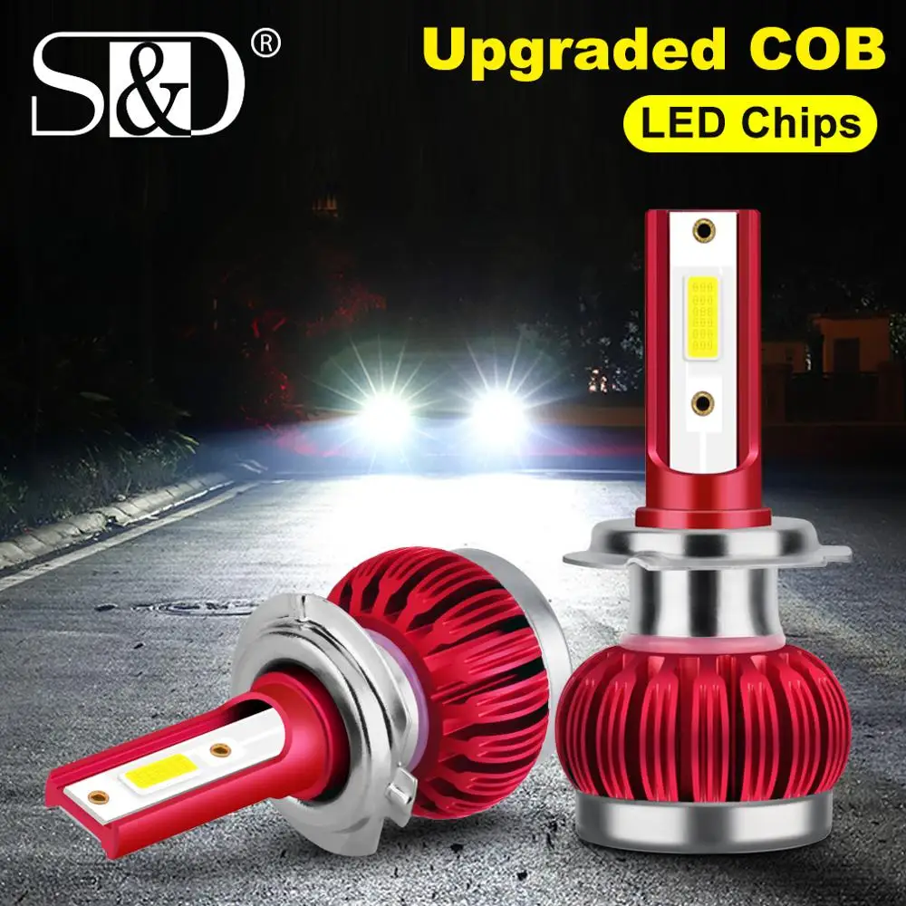 2 шт. H11 H8 светодиодный Противотуманные фары Дневные Фары Светильник лампы H1 9005 HB3