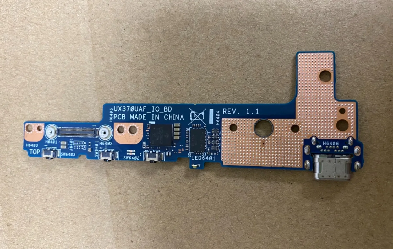 Оригинал для ASUS UX370UAF DC зарядное устройство Порт питания botton коммутационный