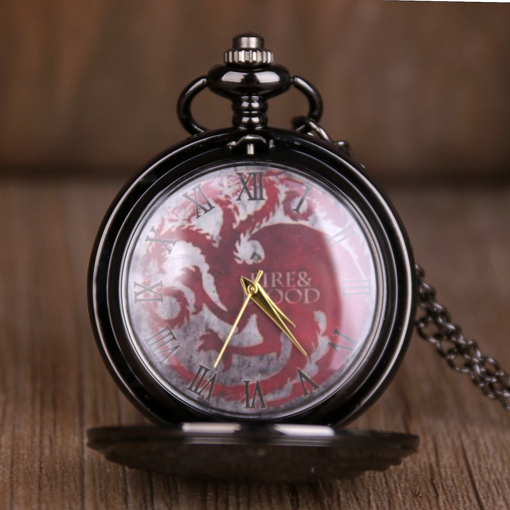 Горячая тема фильма модные стимпанк крутые кварцевые карманные часы ожерелье
