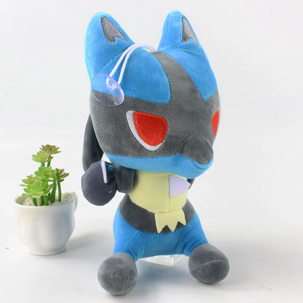 Игрушки мягкие в виде животных аниме Покемон Лукарио кукла из мультфильма