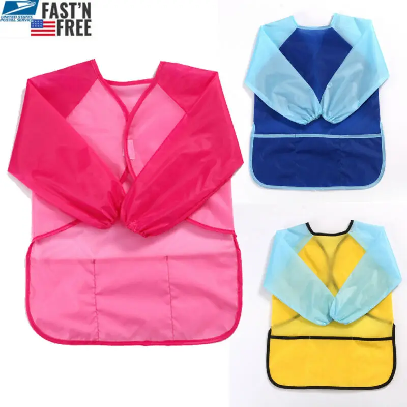 Фартуки нейлоновые водонепроницаемые с длинным рукавом для мальчиков и