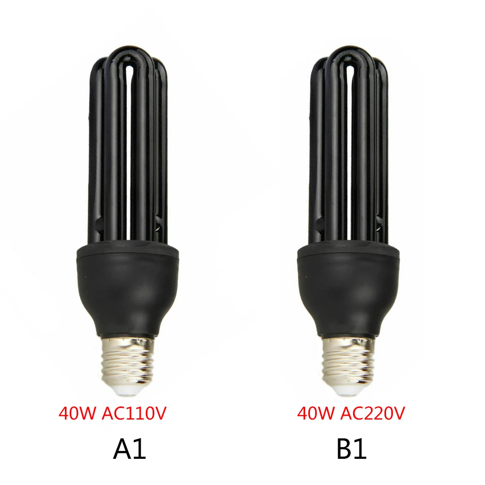 E27 UV светильник люминесцентный черный CFL лампы бактерицидные 110/220V