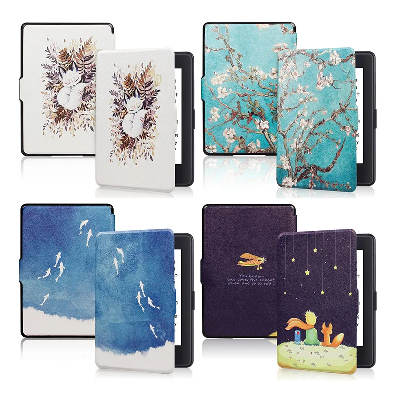 Магнитный чехол для Amazon New Kindle 8 го поколения 2016 г. Ультратонкий из искусственной