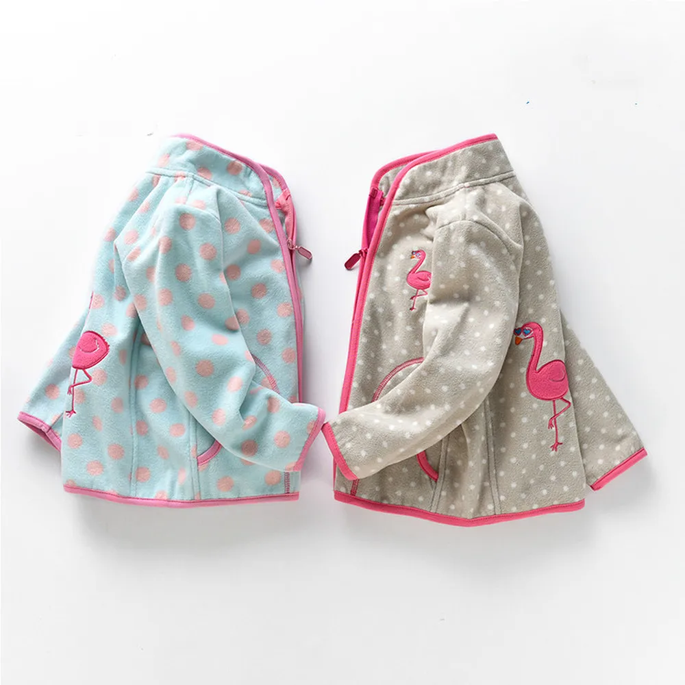 Детская флисовая куртка в горошек на возраст 2-7 лет | одежда и обувь