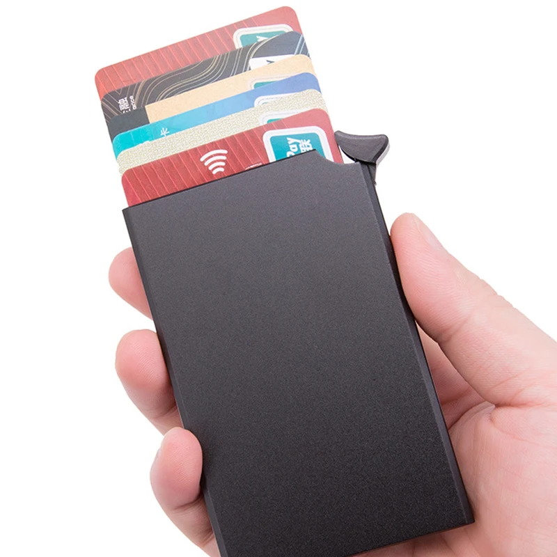 Bycobecy 2021 Rfid смарт Кошелек держатель для кредитных карт металлический