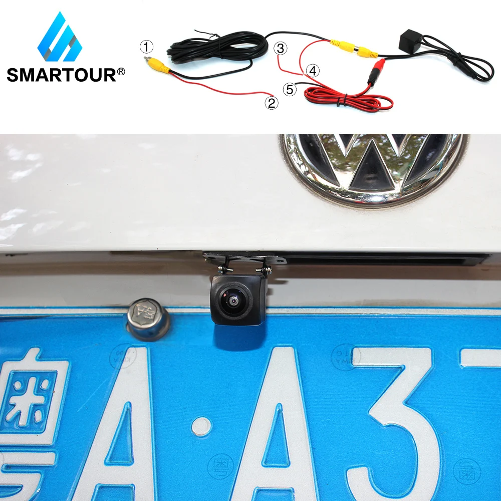 Автомобильная камера заднего вида Smartour водонепроницаемая с широким углом обзора