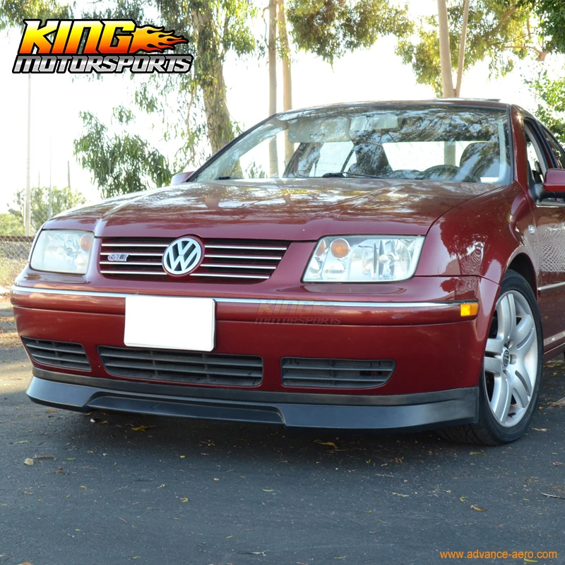 Подходит для 99 04 Volkswagen VW Jetta MK4 Bora передний бампер спойлер type B поли уретан|bumper lip