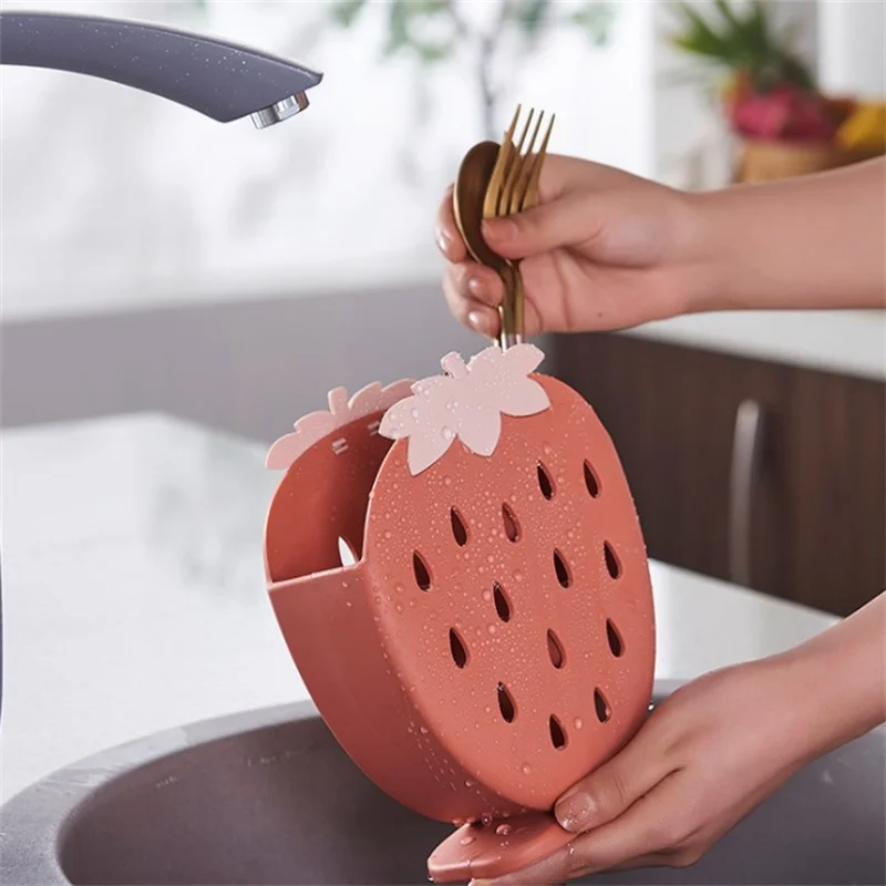 Держатель для палочек и ложек в виде клубники|Полки держатели| |