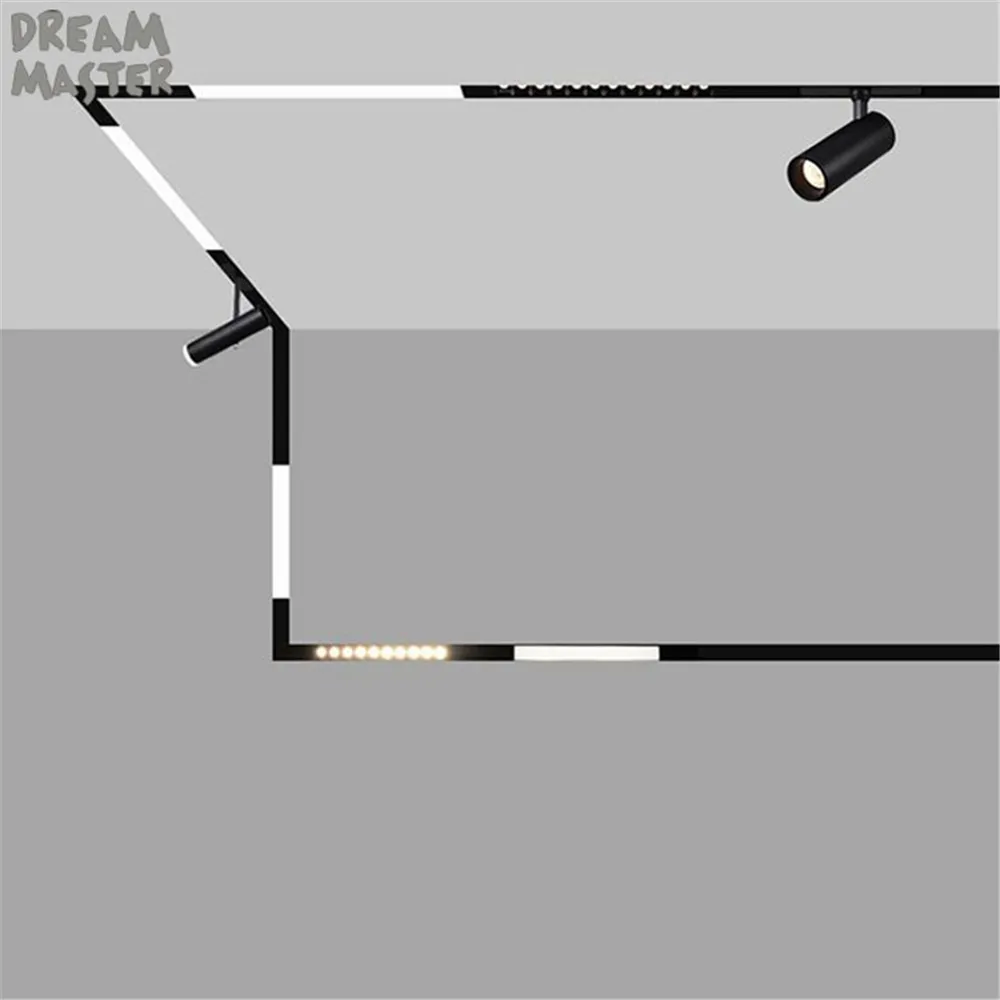 Новинка 2019 24 В постоянного тока магнитный Трековый светильник 7 Вт