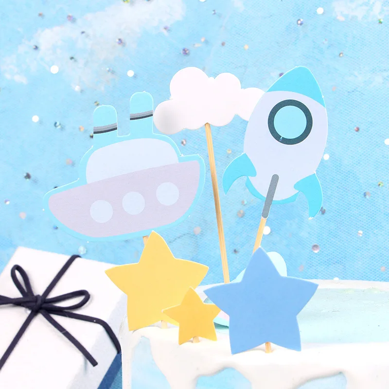 Летняя Вечеринка на день рождения милый подарок праздничный Топпер для торта