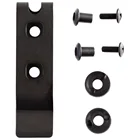 Открытый инструмент QingGear, черный тактический металлический зажим для ремня с монтажным устройством, кобура Kydex, петля для зажима