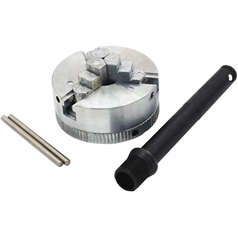 

Z011 3-Jaw Lathe Chuck, 10-35Mm Zinc Alloy Mini Lathe Chuck, Self Centering Wood Turning Chuck with Connecting Rod