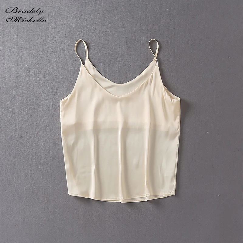 Модный летний женский укороченный топ BRADELY MICHELLE пикантная эластичная однотонная