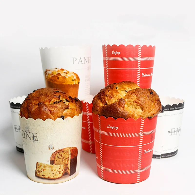 Набор из 50 листов бумаги для выпечки Panettone 2022 года с антипригарным покрытием для духовки, подходящих для булочек, тортов и других сладостей.