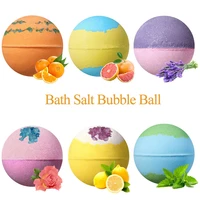 6pcs bath salt bubble ball moisturizing deep cleansing shower bomb essential oil spa fragrance exfoliating for mothers day gift
