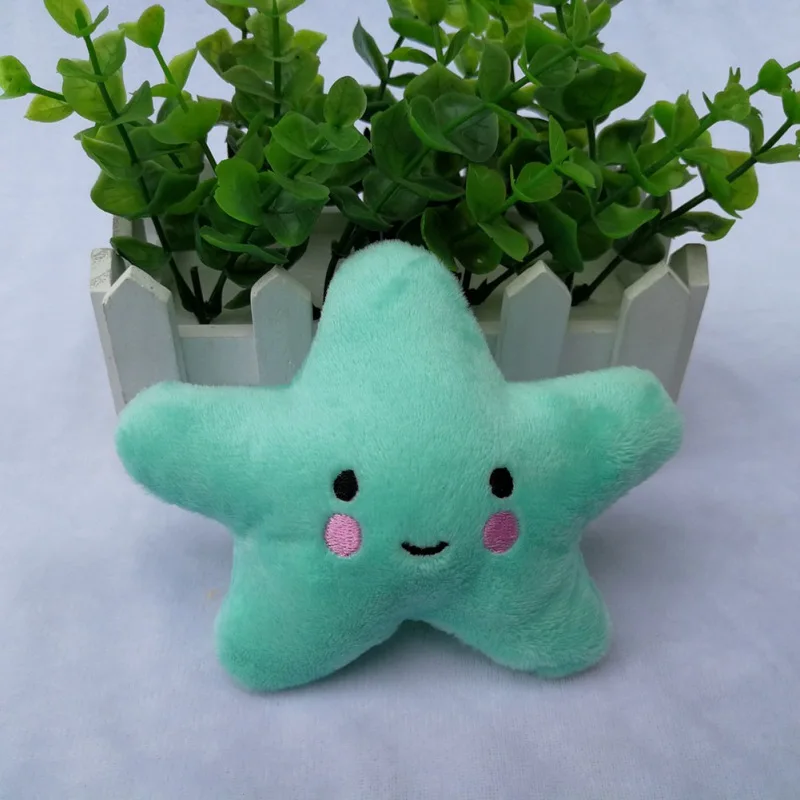 ПЭТ укус скрипучий игрушки Smile Star Форма милые набивные для собак щенков и кошек ББ