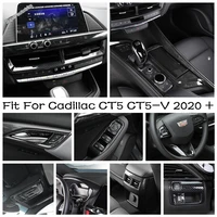 instrument reading lamp steering whee air vent anti kick shift gear cover trim abs for cadillac ct5 ct5 v 2020 2022