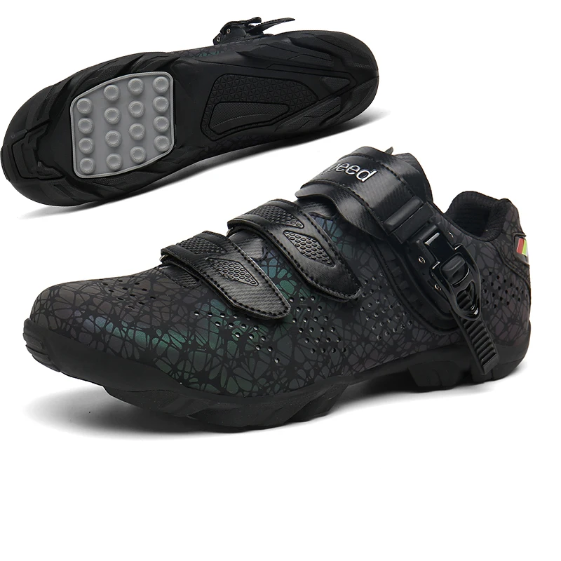 

R.Xjian new fluorescent road bike shoes professional men's cycling shoes ultra light sports shoes self-locking and breathable