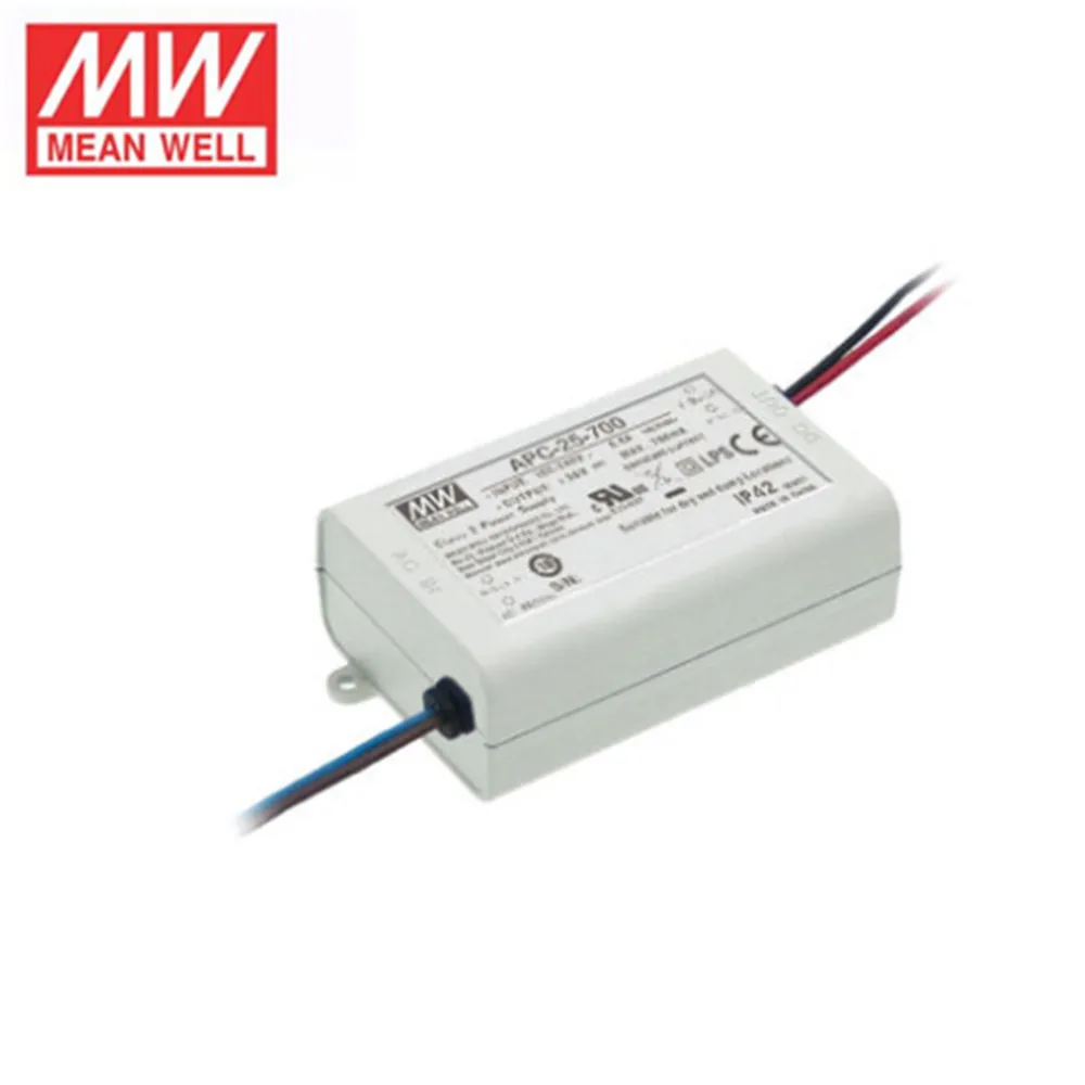 Бренд MEAN WELL представляет APC-25 25Вт один Выход Переключения источника питания 350 500