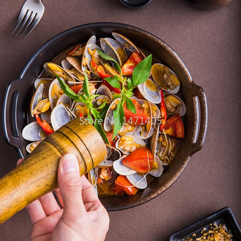 

Миска для супа Большая японская керамическая миска посуда бинауральная миска для супа креативная миска для салата домашняя большая супова...