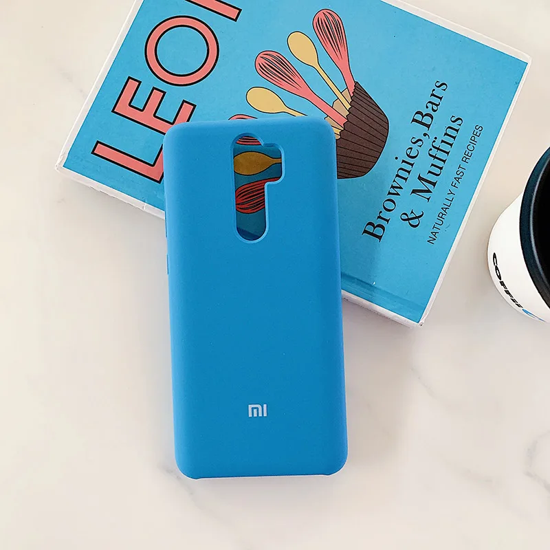Оригинальный силиконовый чехол Redmi Note 8 Pro мягкий на ощупь шелковистый защитный