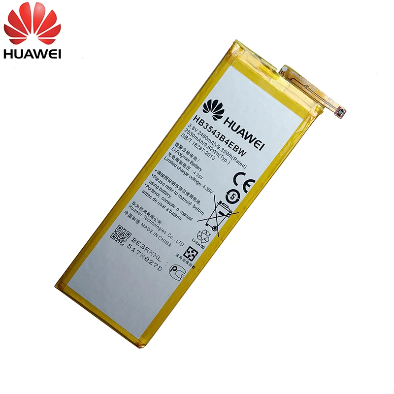 Аккумулятор Huawei HB3543B4EBW сменные батареи 2460 мАч для телефона Ascend P7 L07 L09 L00 L10 L05 L11 |