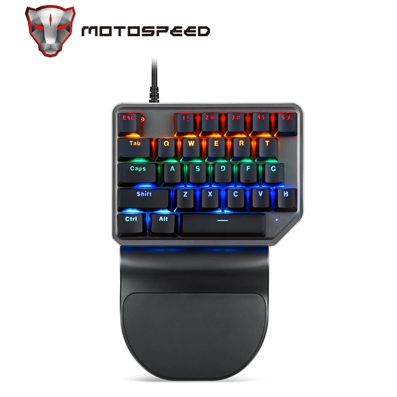Motospeed K27 V30 одной рукой механический компьютер PC PUBG Gaming Keyboard 27 ключ проводной USB 9
