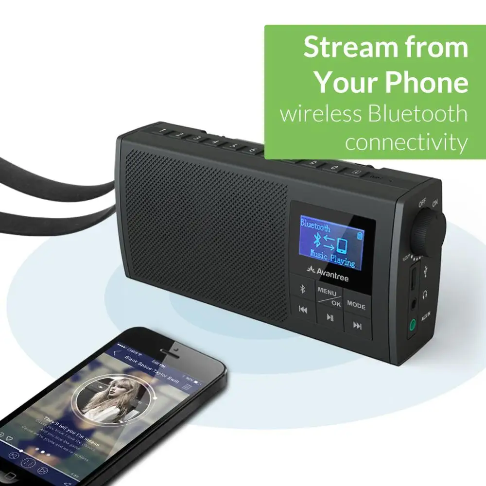 Портативное FM-радио и Bluetooth 5 0 2 в 1 с выдвижным динамиком | Электроника