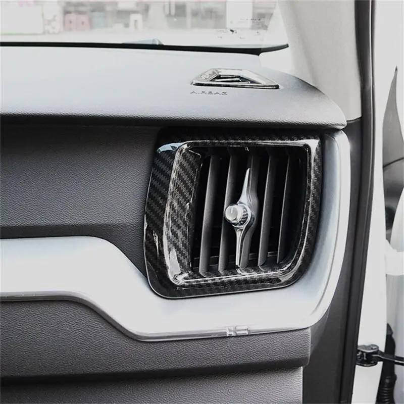 

Аксессуары для Volvo XC60 2018, интерьерная крышка из углеродного волокна для приборной панели, боковое крыло, кондиционер, крышка для вентиляцион...