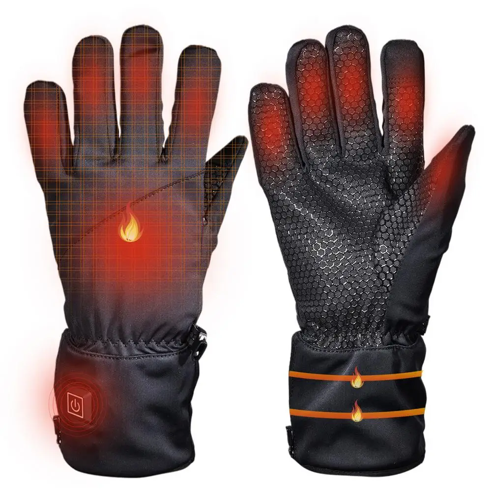 

1 Pair Winter Electric Heated Cycling Gloves Men Women Outdoor Heating Gloves For Various Sports Hiking Camping Fishing Running
