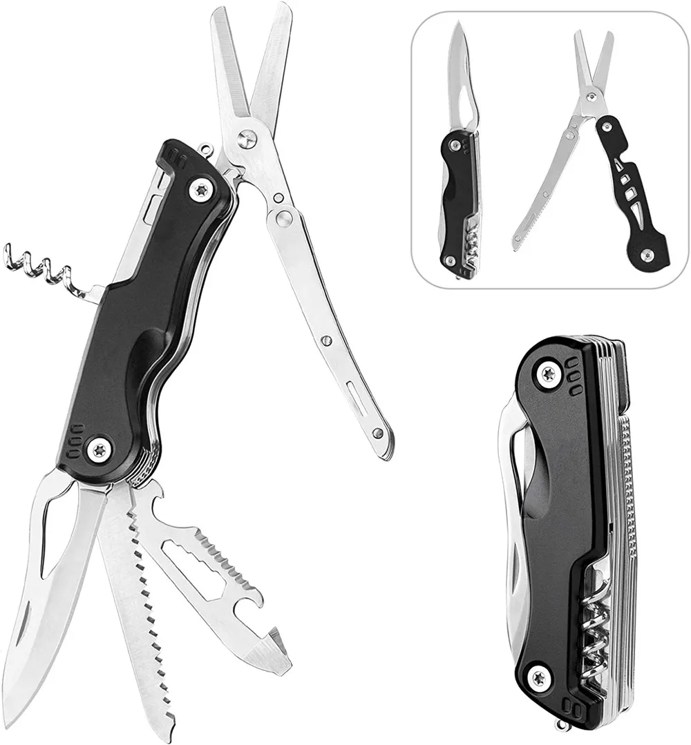 Мужские 9-в-1 EDC ручные ножи Многофункциональный складывающийся набор