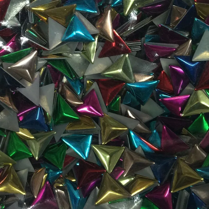 500 шт. 10 мм Разноцветные шпильки для горячей фиксации треугольники форма шпилек