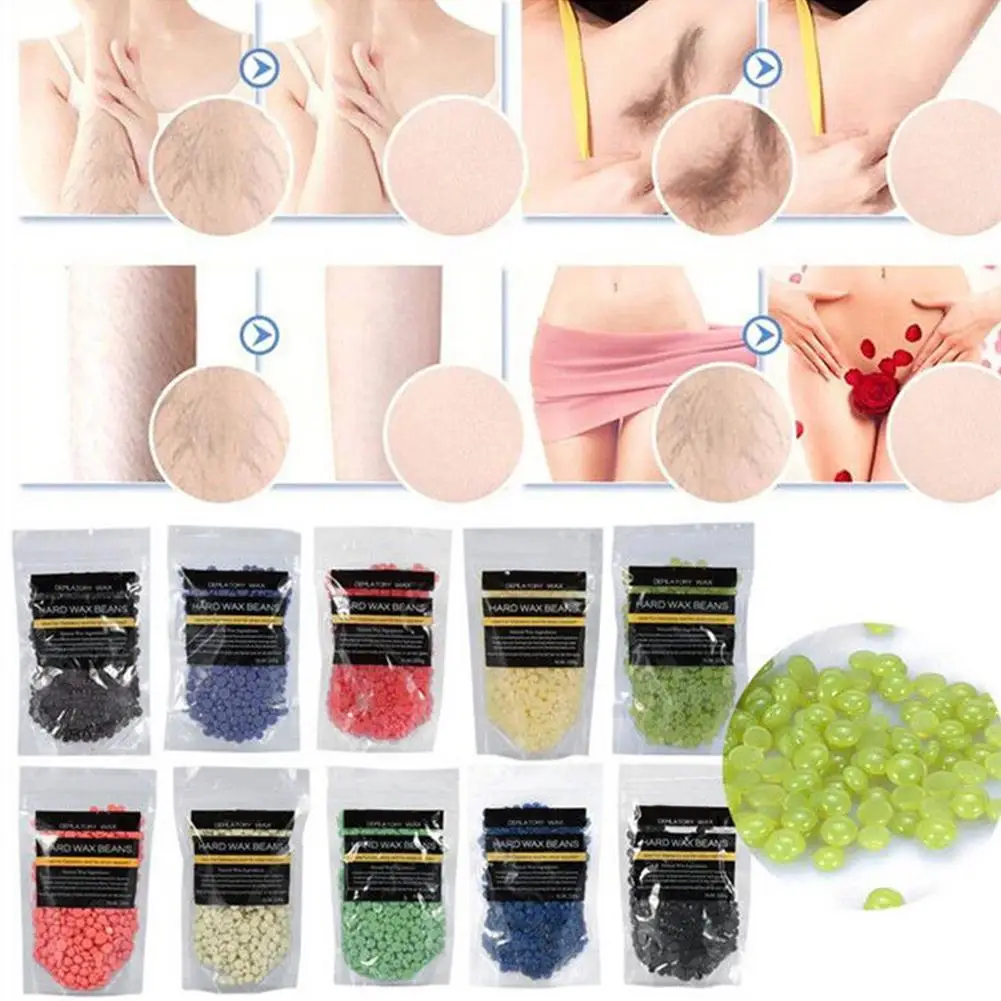 

100g No Strip Depilatory Hard Wax Beans Painless Waxing Body Bikini Hair Removal