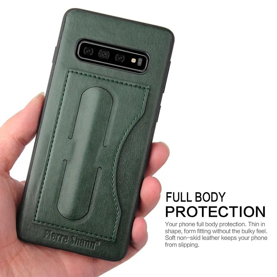 Стиль Невидимый встроенный кронштейн чехол для Note8 Note9 Note10 чехол Модный тонкий держатель для карт для samsung S8 S9 S10 Plus чехол