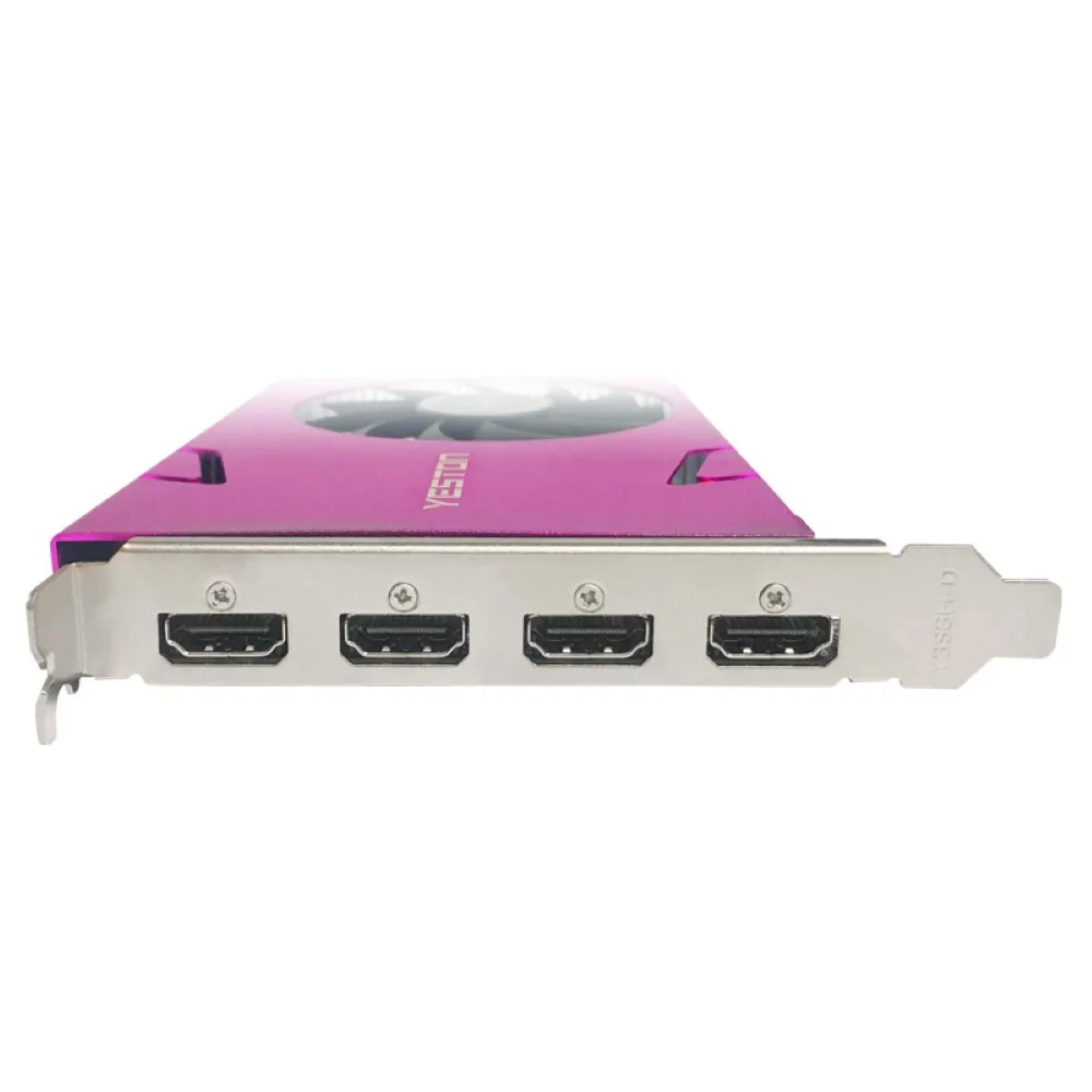 Видеокарта Yeston GT730 4G GA 4-экранная с поддержкой раздельного экрана 4 HDMI-совместимая