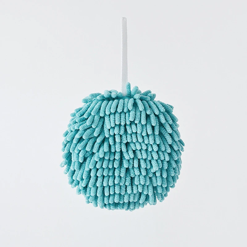 

Hand Towel Kitchen Towels Bathroom Soft Plush Chenille Hanging Towel Quick-Drying Towel For Dry Hands Ball Towels For Hand