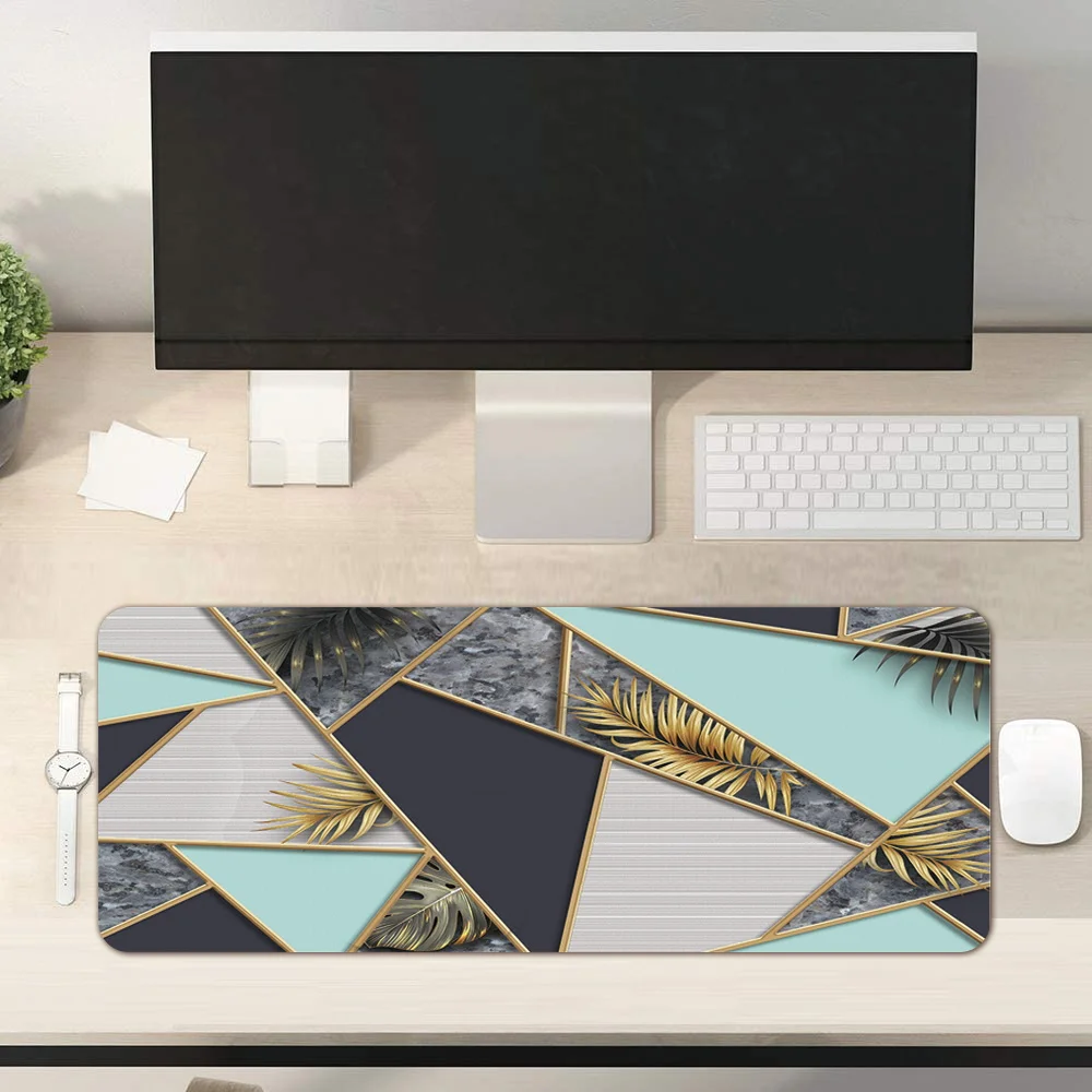 

Computer Mouse-pad Game Laptop Mouse Pad Antibacterial Anti-slip Surface Waterproof Easy To Clean Pu Leather Large Mouse Mat