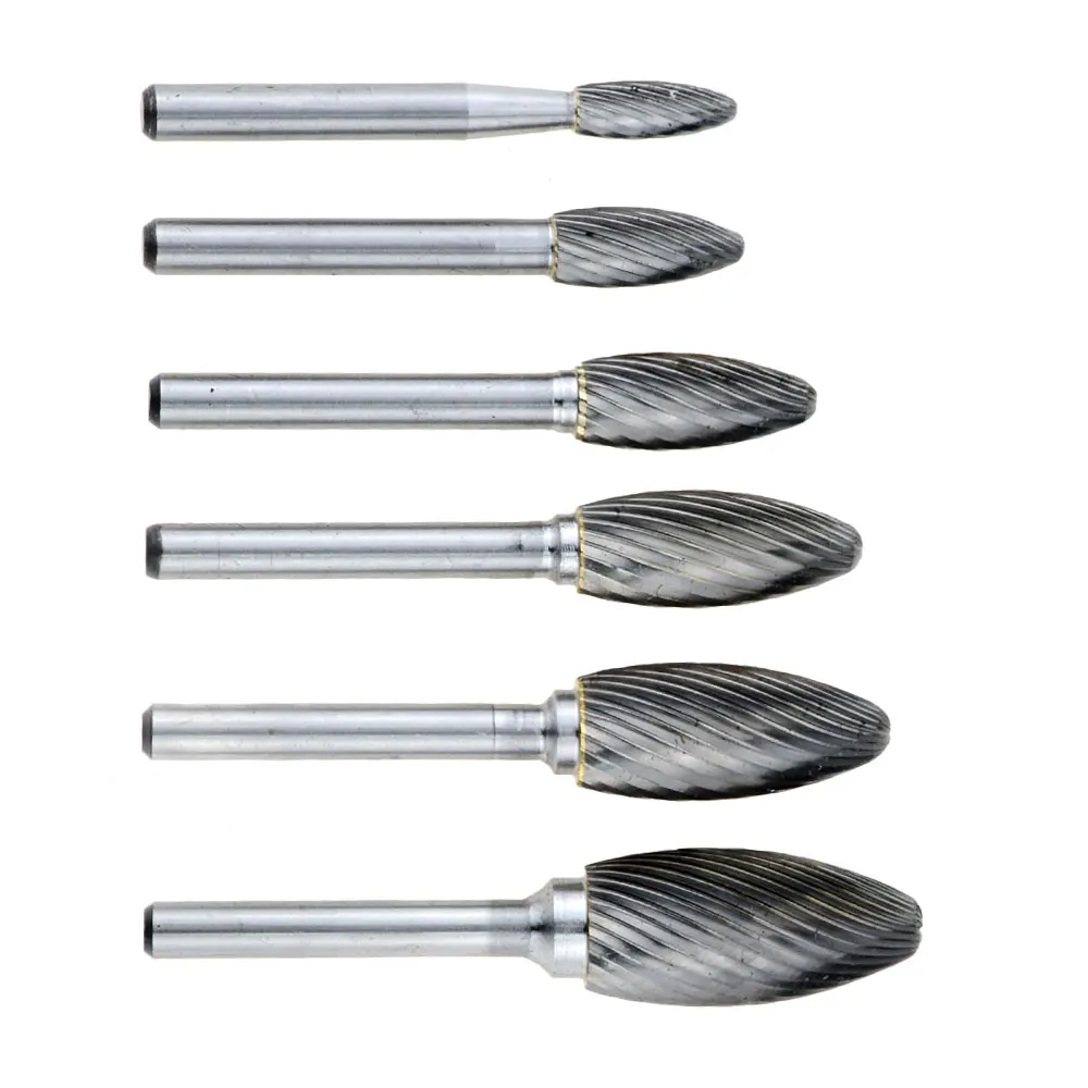 

H Type Head Tungsten Carbide Alloy Rotary File Tool Point Burr Die Grinder Abrasive Tool Drill Milling Carving Bit