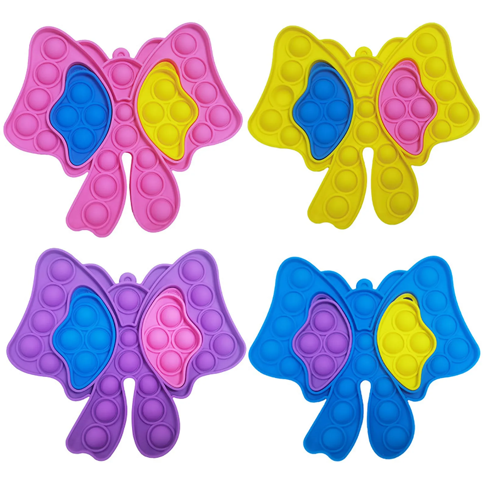 

Simple Fidget Toy Pop Mini Stress Relief Hand Toys Push Bubble Wrap Pop Anxiety Stress Reliever Office Desk Toy for Kids Adults