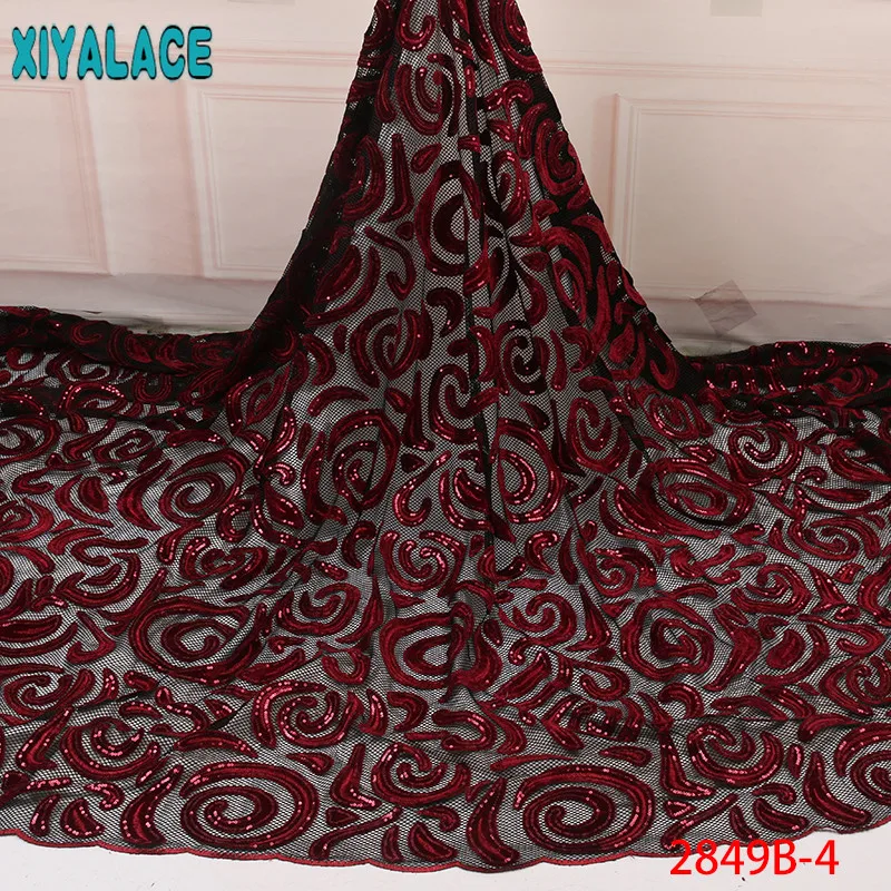 Новое поступление кружевная ткань с блестками последние африканские кружевные