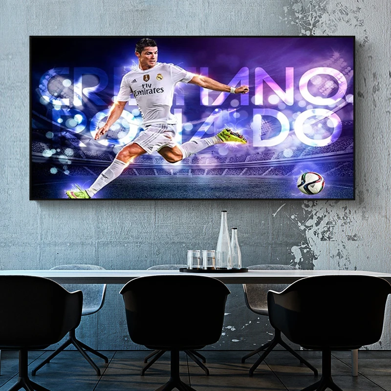 Известный футболист Криштиану Роналду настенная живопись плакаты и принты