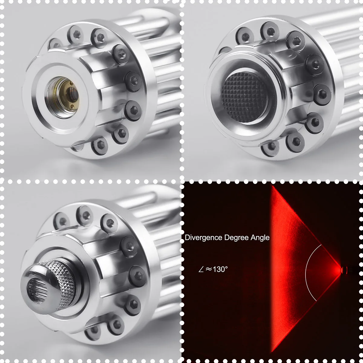 Высокомощная лазерная указка CWLASER 532нм/650нм Красная/450нм красная ручная в форме