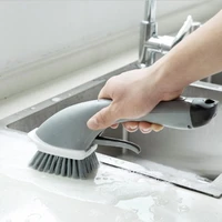 add liquid long handle cleaning brush home stove small brush kitchen wash pot brush tile sink gap cleaning brush