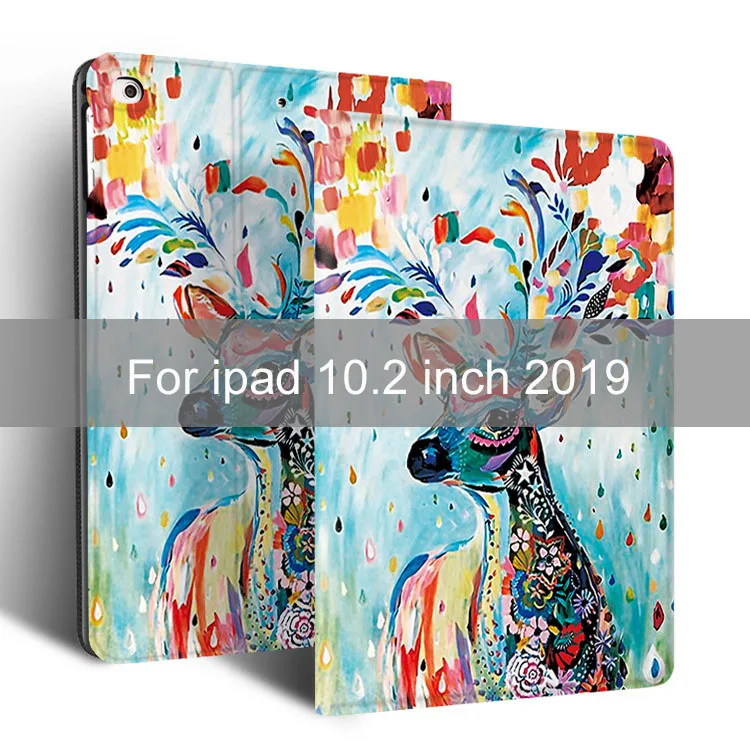 For 10.2 2019 Essidi смарт-чехол для ipad 10,2 дюймов Funda кожаный чехол для планшета ПК флип-чехол для ipad 10,2 дюймов - Цвет: For 10.2 2019