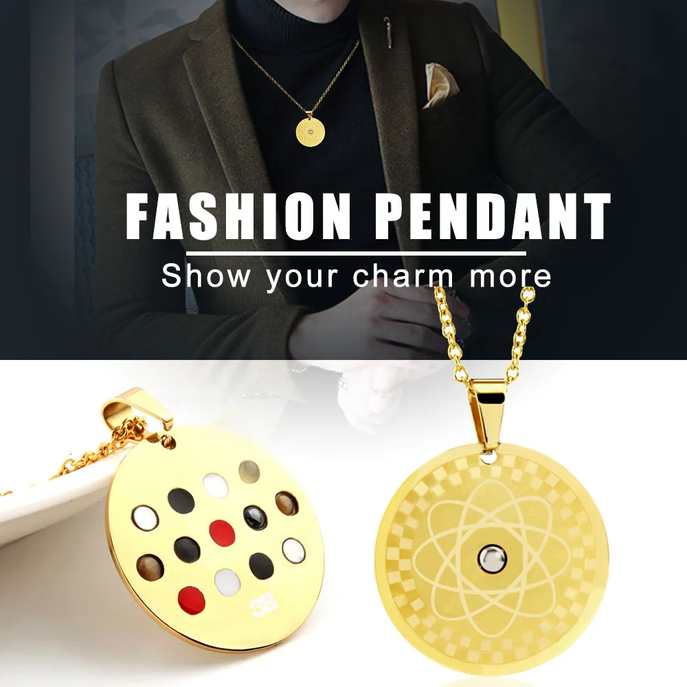 Новое поступление! Энергии Круглый Кулон Цепочки и ожерелья с магнитной Германий