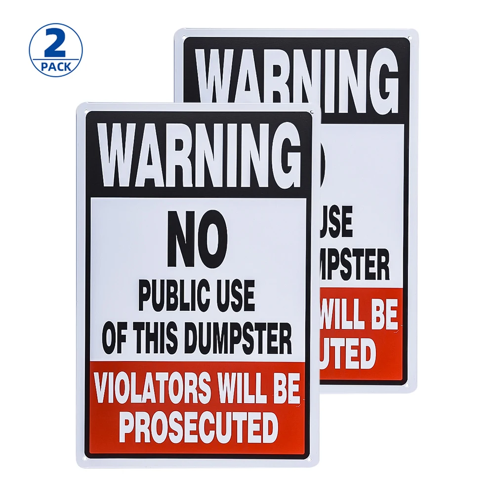 

2 упаковки, металлические Предупреждение ждающие знаки 8x12 дюймов