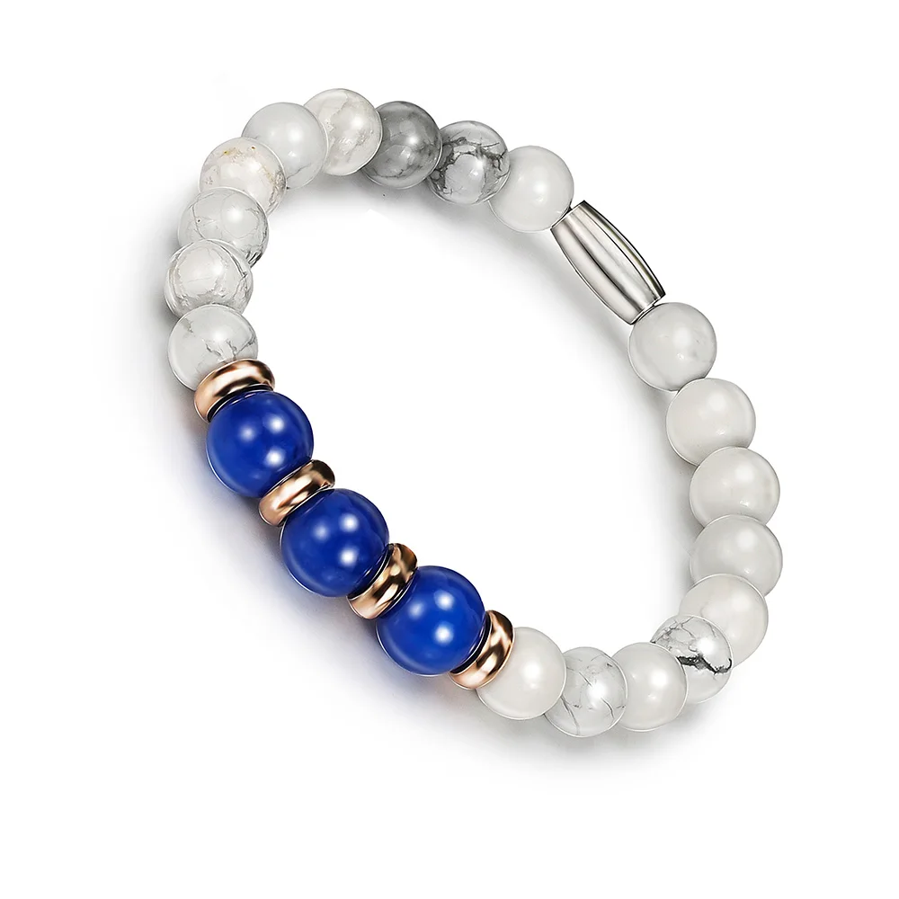 

Bofee Natural Beaded Stone Bracelet Yoga Style Charming Tiger Eye Beads Hand Bracelet Lover Jewelry Gift Women Men