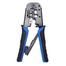 Multifunctional Crystal Head Crimping Tools Ratchet Crimping Tools Network Cable Clamp For 4P 6P 8P Rj-11 / Rj-12 Rj-45